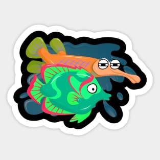 Aquarium fish love Sticker